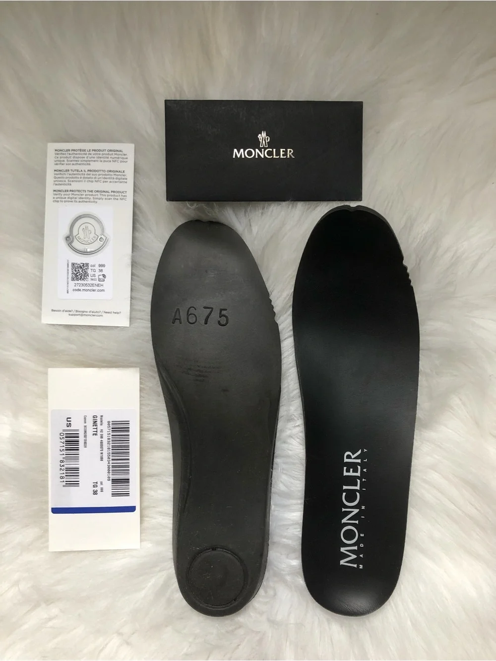 Moncler sz 38 Ginette Rain Boots